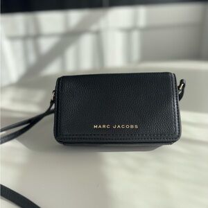 Marc Jacobs Black Crossbody Bag with Textured Leather